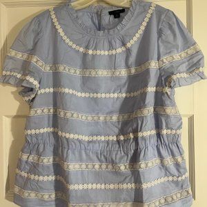 J. Crew Daisy Peplum Top